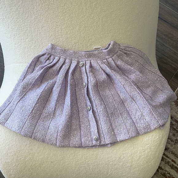 SELF PORTRAIT purple lurex knit skirt - Picture 9 of 17